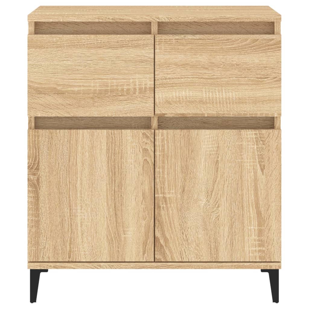 Dressoir 60X35X70 Cm Bewerkt Hout Sonoma Eikenkleurig