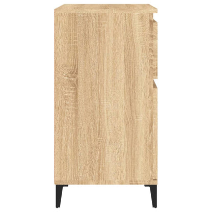 Dressoir 60X35X70 Cm Bewerkt Hout Sonoma Eikenkleurig