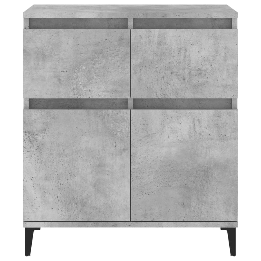 Dressoir 60X35X70 Cm Bewerkt Hout Betongrijs