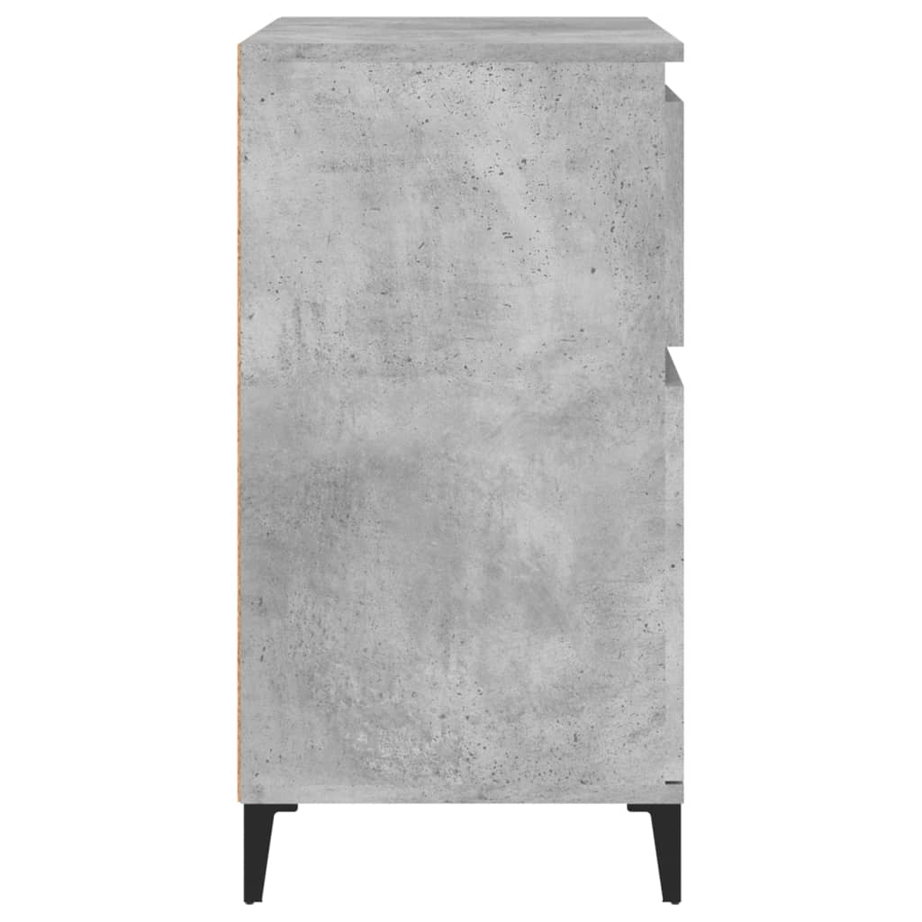 Dressoir 60X35X70 Cm Bewerkt Hout Betongrijs
