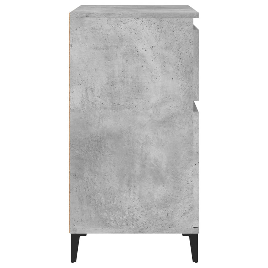 Dressoir 60X35X70 Cm Bewerkt Hout Betongrijs