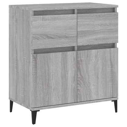 Dressoir 60X30X75 Cm Bewerkt Hout Grijs Sonoma Eikenkleurig