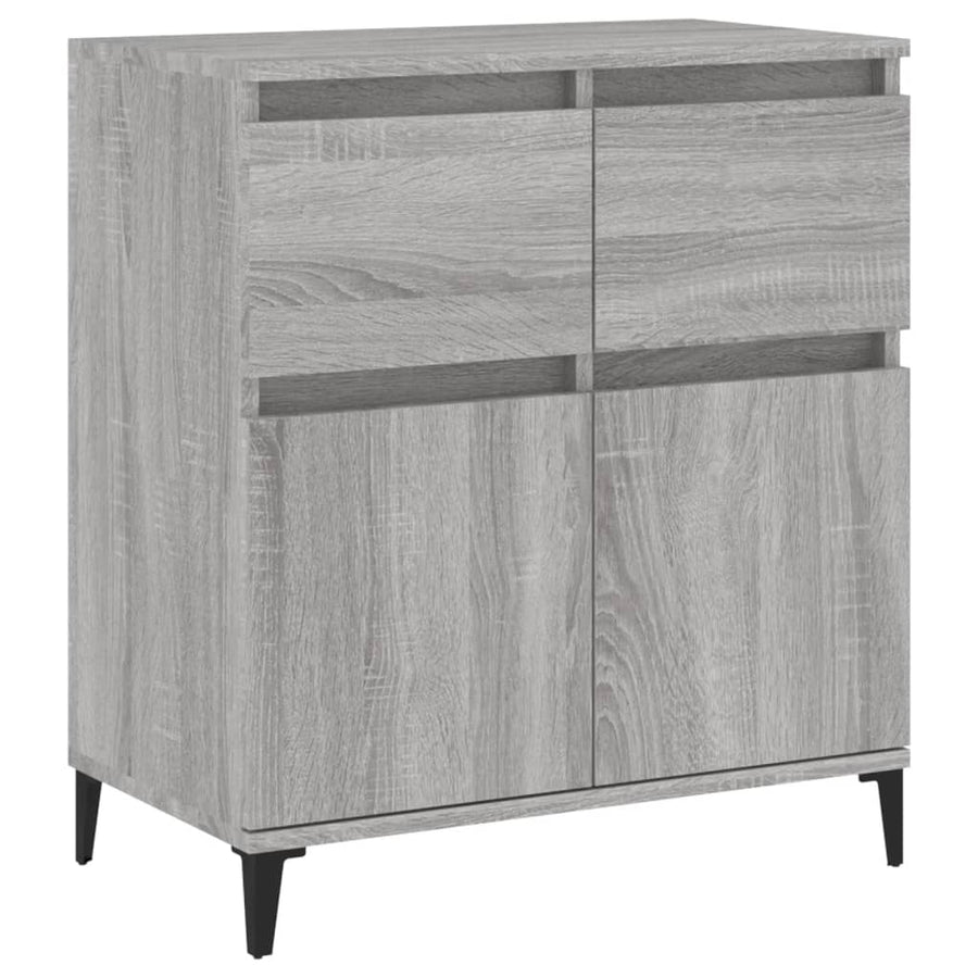 Dressoir 60X30X75 Cm Bewerkt Hout Grijs Sonoma Eikenkleurig