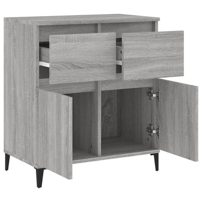 Dressoir 60X30X75 Cm Bewerkt Hout Grijs Sonoma Eikenkleurig