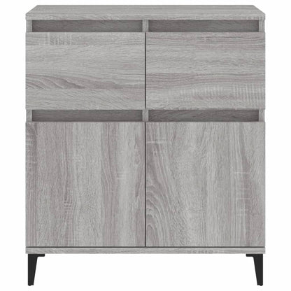 Dressoir 60X30X75 Cm Bewerkt Hout Grijs Sonoma Eikenkleurig