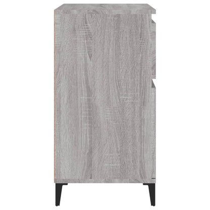 Dressoir 60X30X75 Cm Bewerkt Hout Grijs Sonoma Eikenkleurig