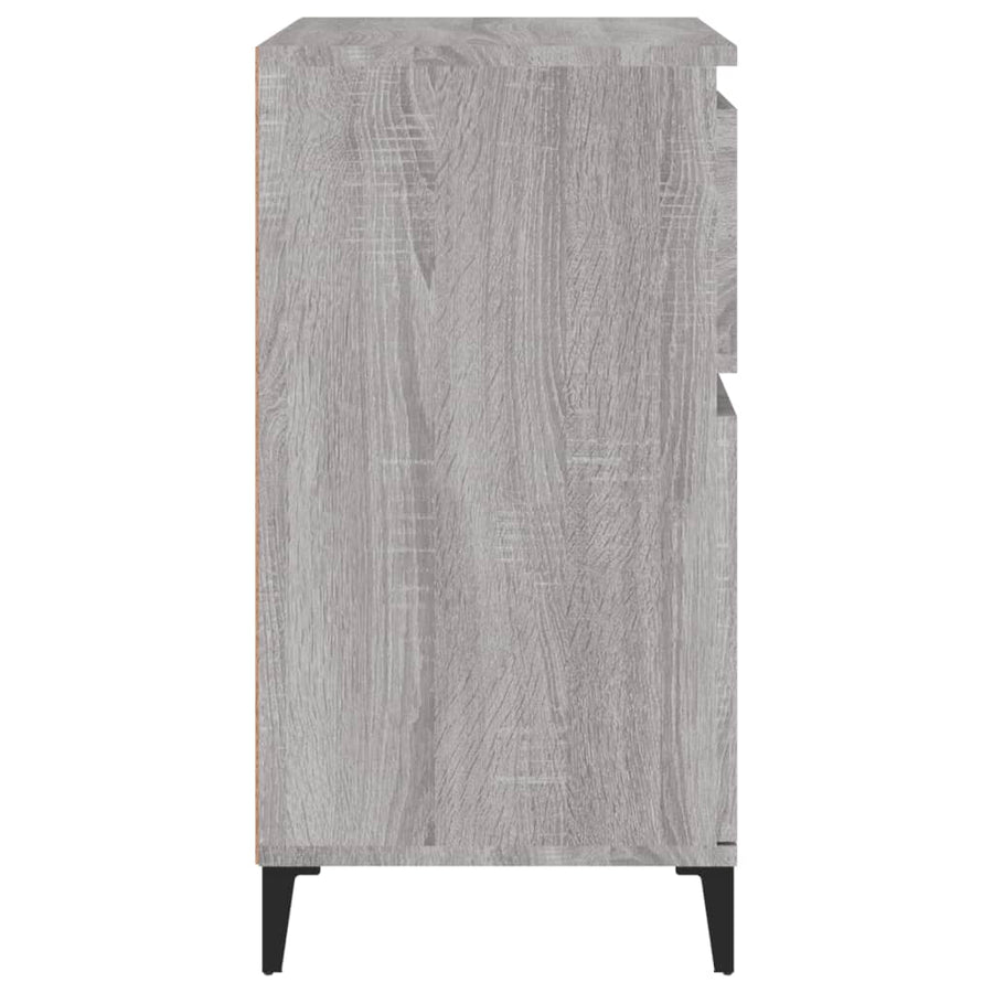 Dressoir 60X30X75 Cm Bewerkt Hout Grijs Sonoma Eikenkleurig