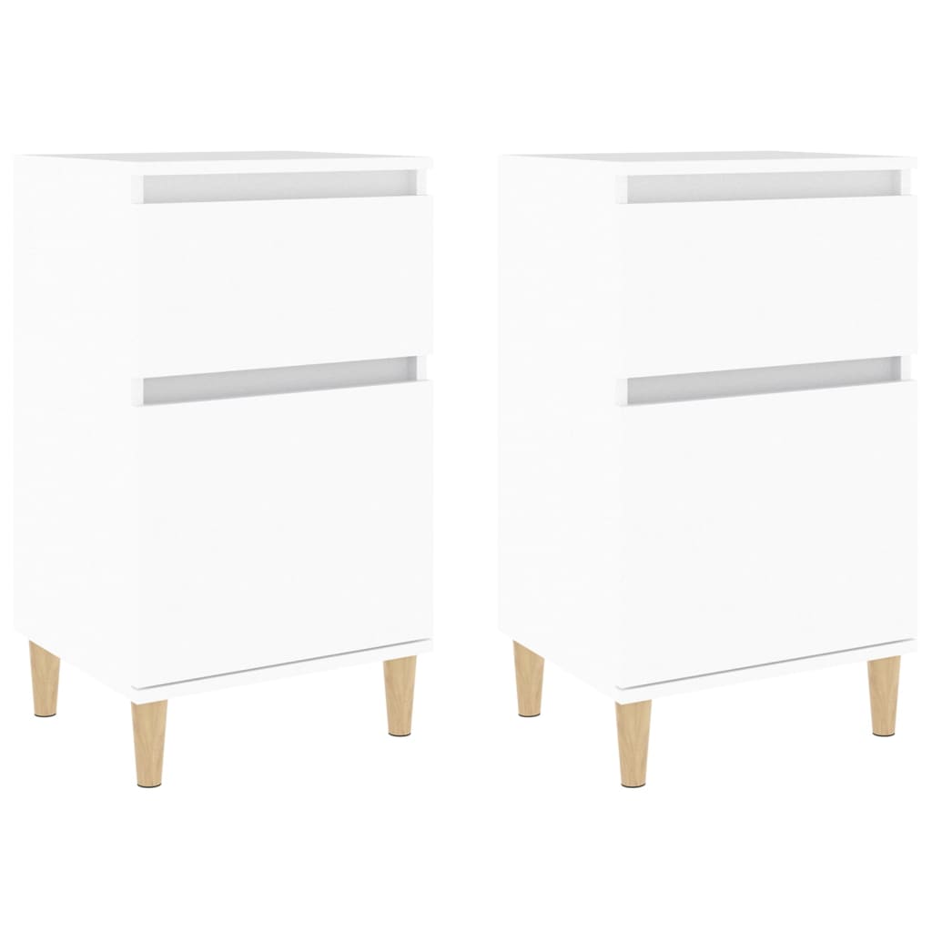Nachtkastjes 2 St 40X35X70 Cm Wit