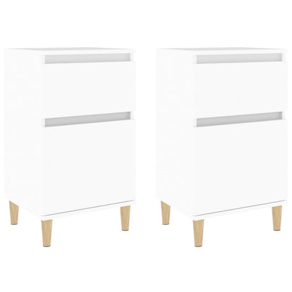 Nachtkastjes 2 St 40X35X70 Cm Wit