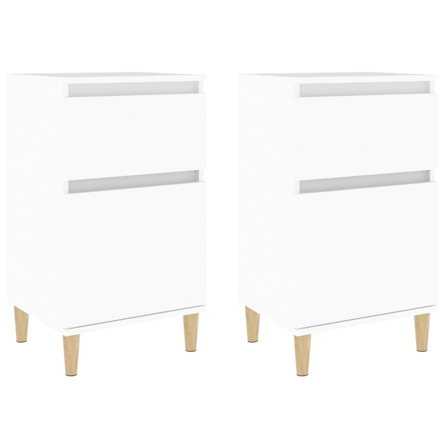 Nachtkastjes 2 St 40X35X70 Cm Wit