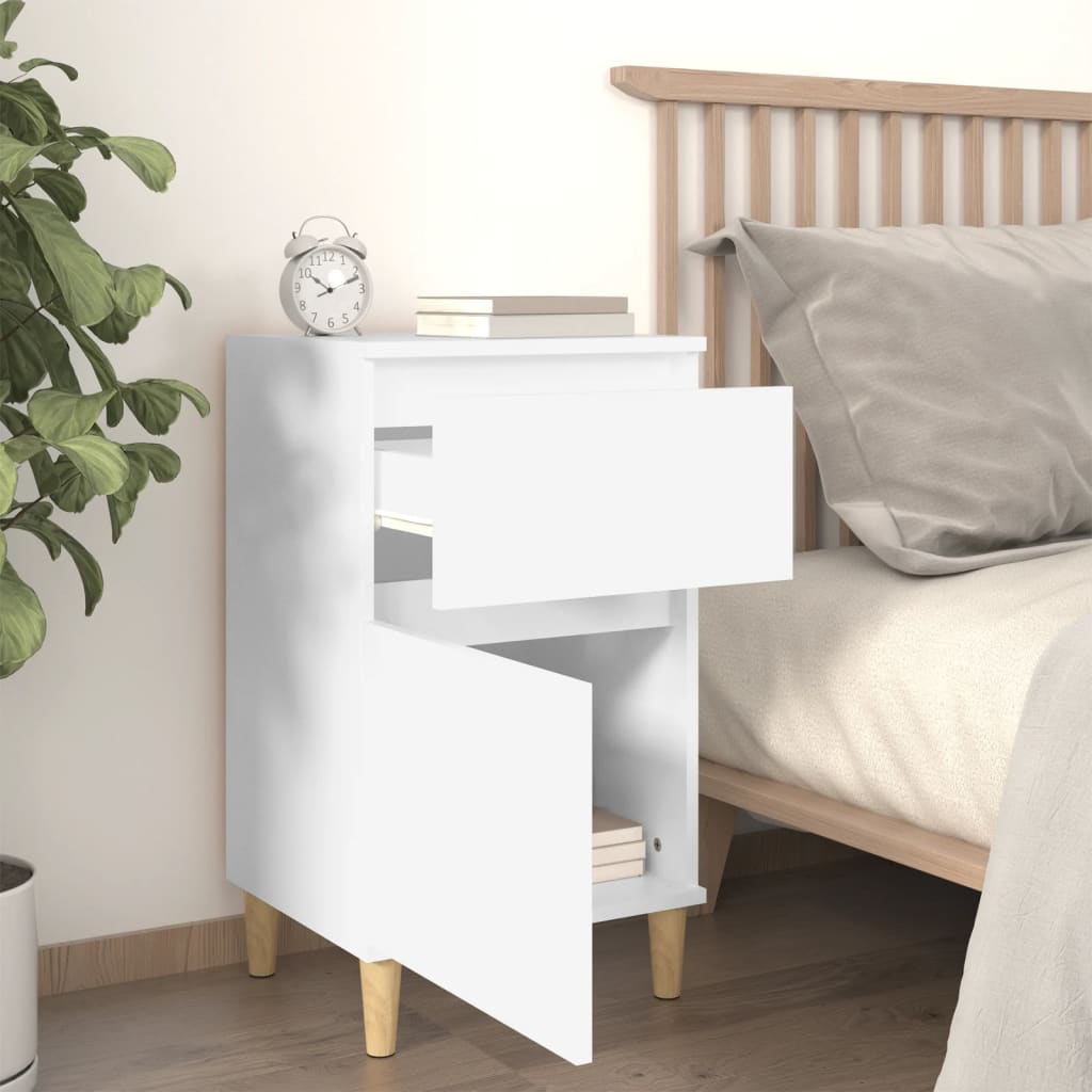 Nachtkastjes 2 St 40X35X70 Cm Wit