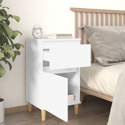 Nachtkastjes 2 St 40X35X70 Cm Wit