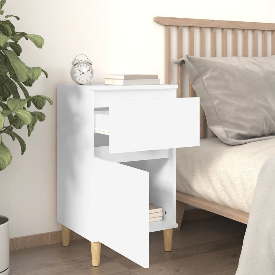 Nachtkastjes 2 St 40X35X70 Cm Wit