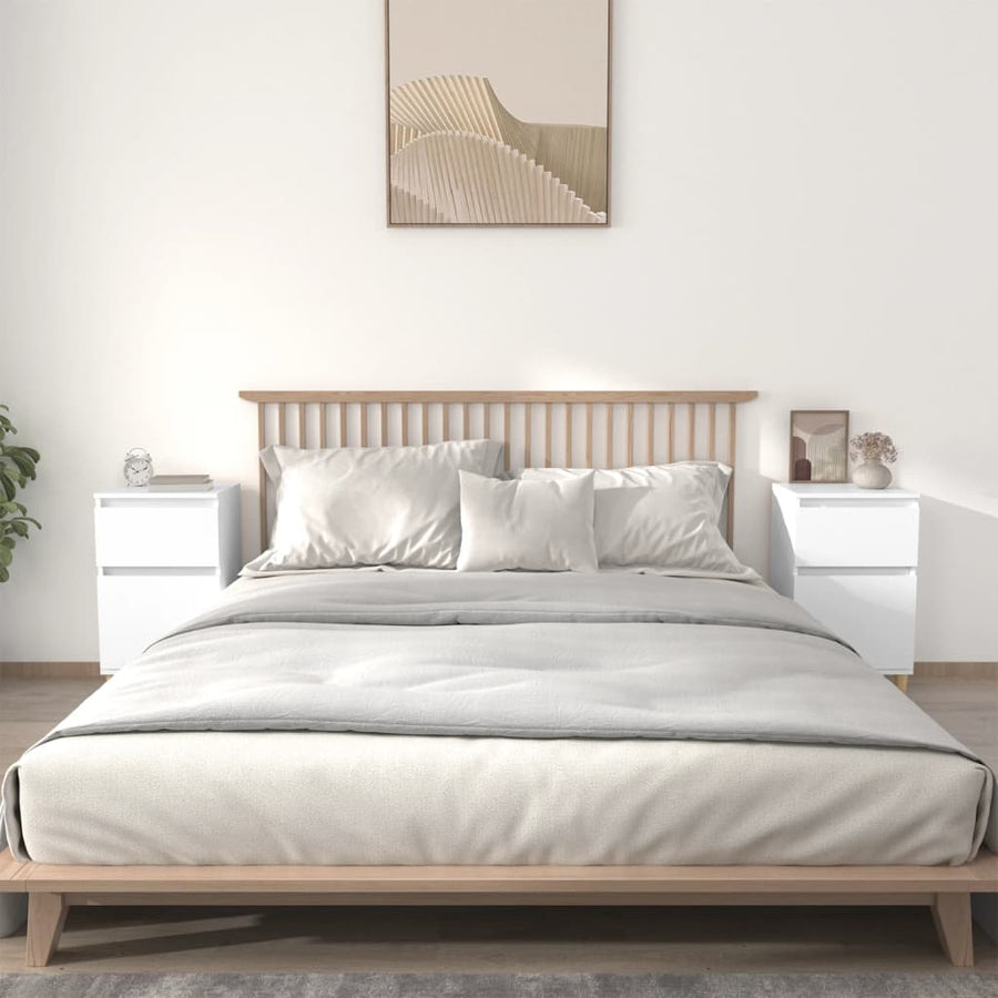 Nachtkastjes 2 St 40X35X70 Cm Wit
