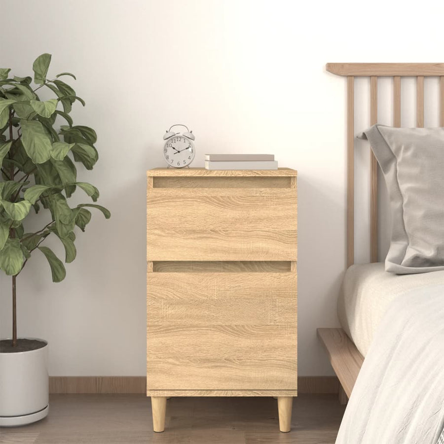 Nachtkastje 40X35X70 Cm Kleurig 1 Sonoma eiken