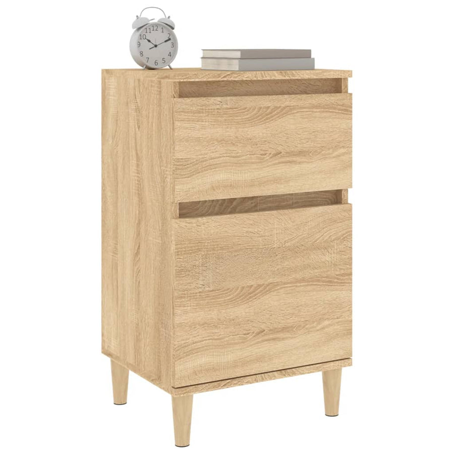 Nachtkastjes 2 St 40X35X70 Cm Bewerkt Hout Sonoma Eikenkleurig