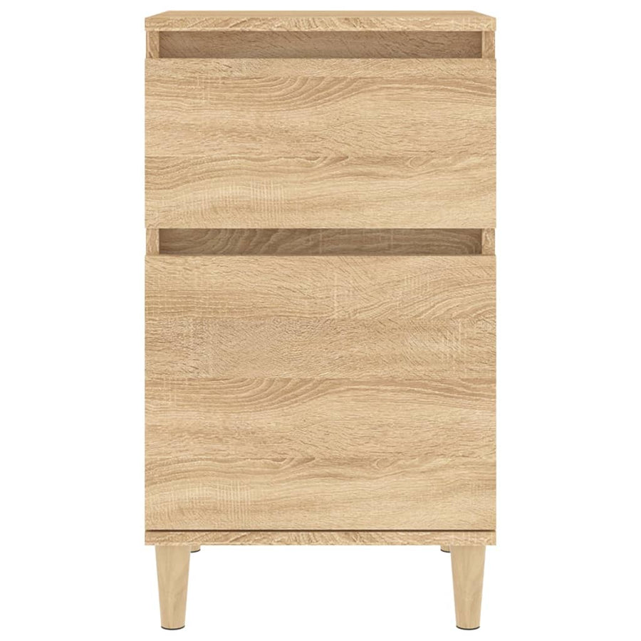 Nachtkastjes 2 St 40X35X70 Cm Bewerkt Hout Sonoma Eikenkleurig