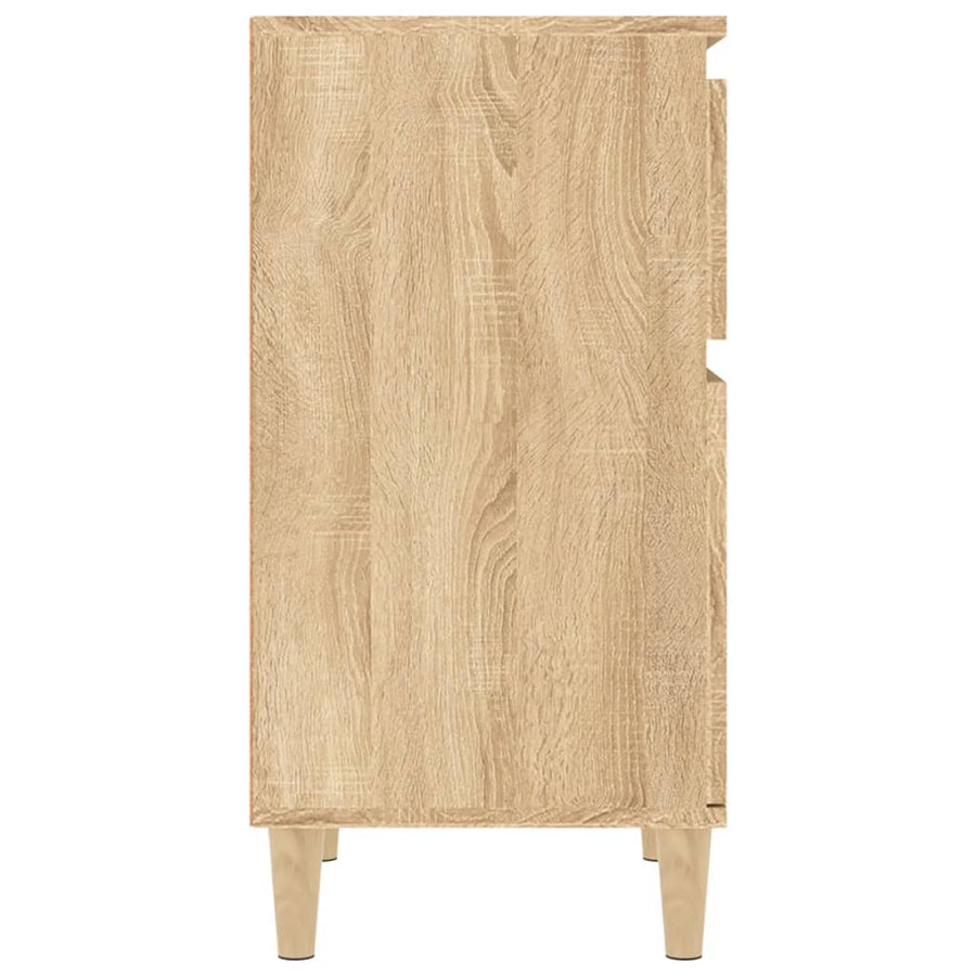 Nachtkastjes 2 St 40X35X70 Cm Bewerkt Hout Sonoma Eikenkleurig