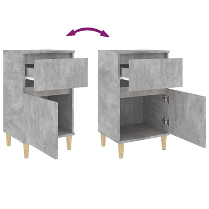 Nachtkastjes 2 St 40X35X70 Cm Betongrijs