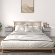Bedside tables 2 pcs 40x35x70 cm concrete gray