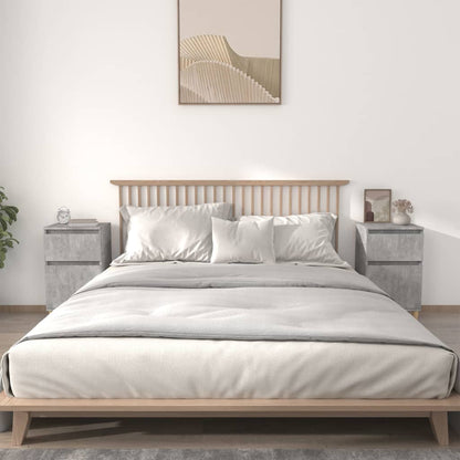 Nachtkastjes 2 St 40X35X70 Cm Betongrijs