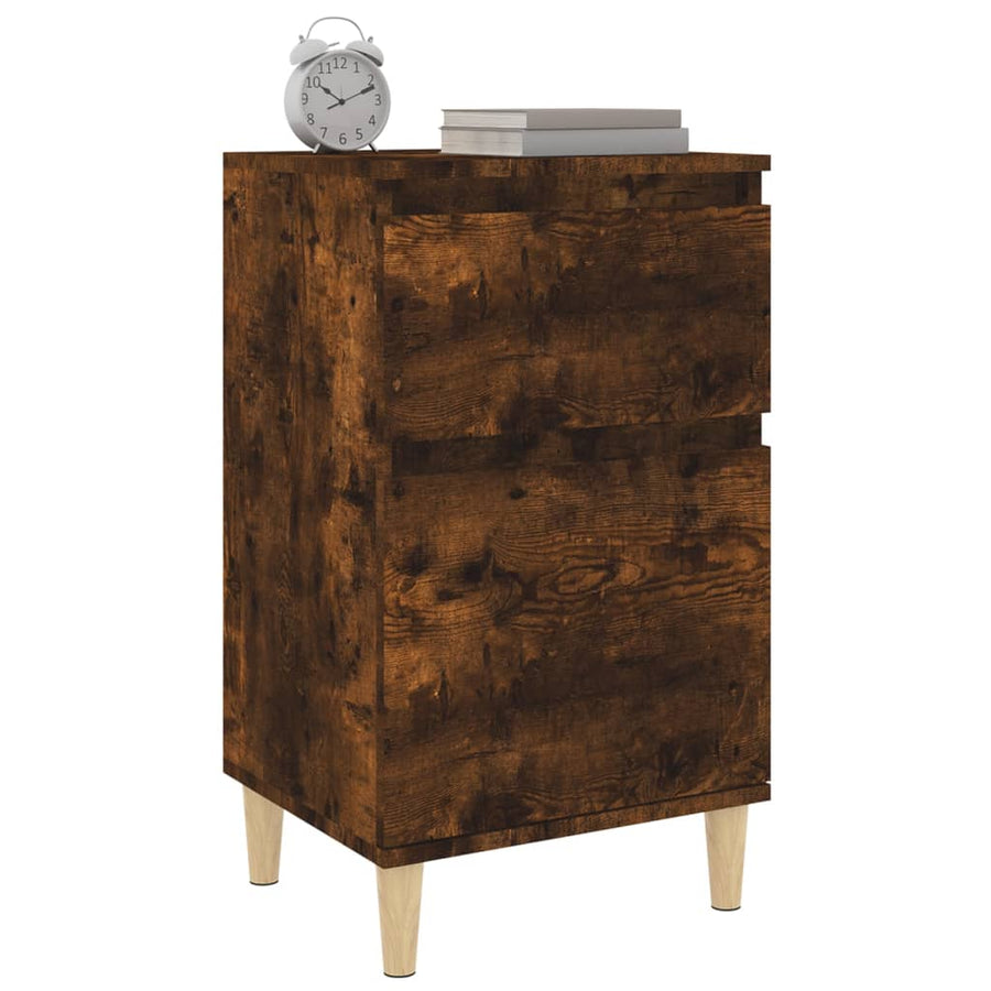 Nachtkastjes 2 St 40X35X70 Cm Gerookt Eikenkleurig