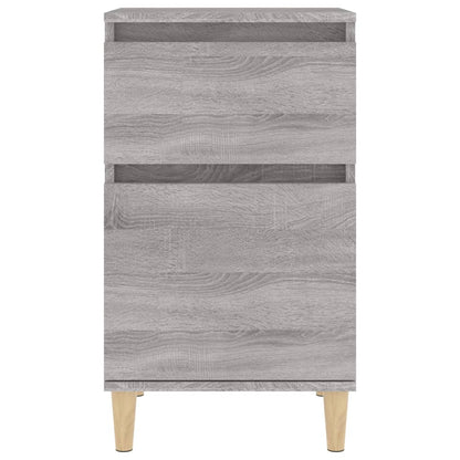 Nachtkastje 40X35X70 Cm Bewerkt Hout Grijs Sonoma Eikenkleurig