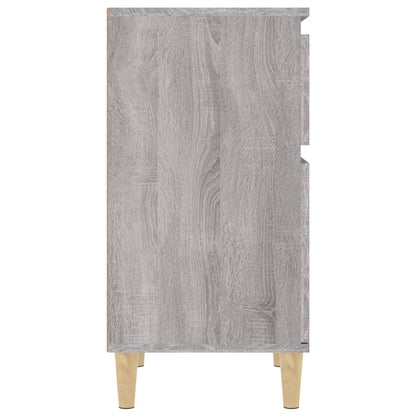 Nachtkastje 40X35X70 Cm Bewerkt Hout Grijs Sonoma Eikenkleurig