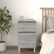 Bedside table 40x35x70 cm engineered wood grey Sonoma oak colour