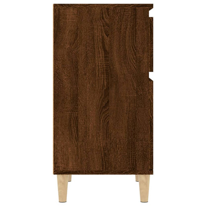 Nachtkastjes 2 St 40X35X70 Cm Bewerkt Hout Bruin Eikenkleur