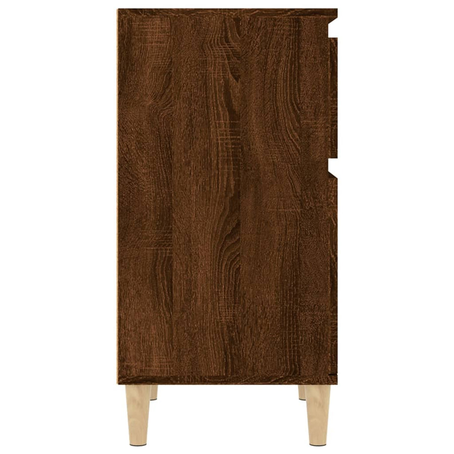 Nachtkastjes 2 St 40X35X70 Cm Bewerkt Hout Bruin Eikenkleur