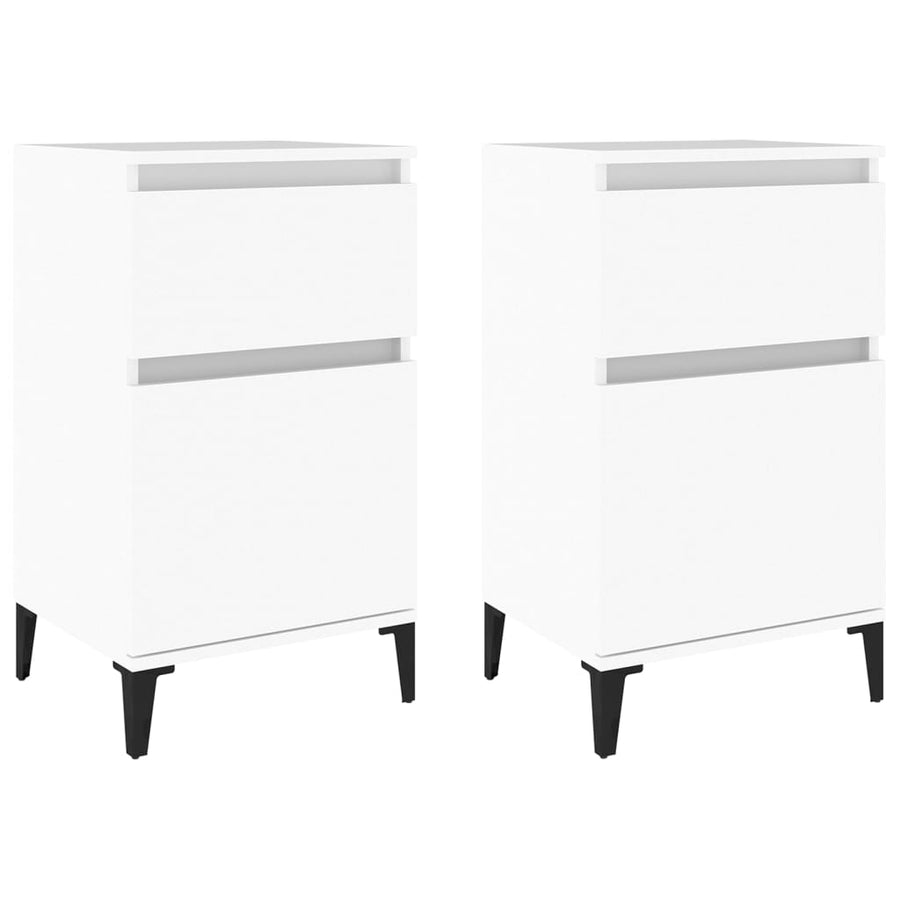 Nachtkastjes 2 St 40X35X70 Cm Wit