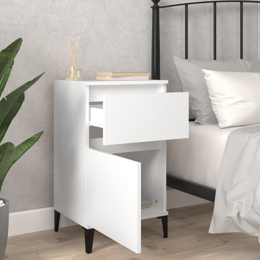 Nachtkastjes 2 St 40X35X70 Cm Wit