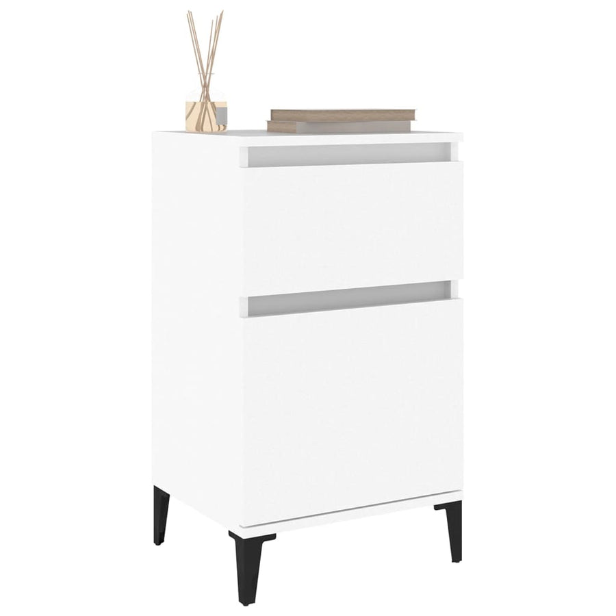 Nachtkastjes 2 St 40X35X70 Cm Wit