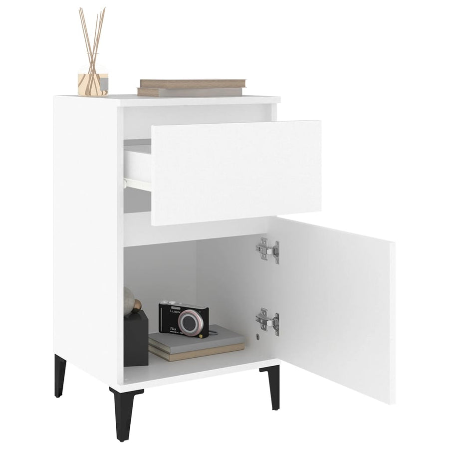 Nachtkastjes 2 St 40X35X70 Cm Wit