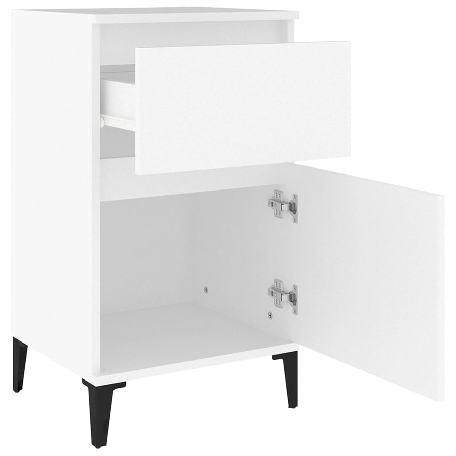 Nachtkastjes 2 St 40X35X70 Cm Wit