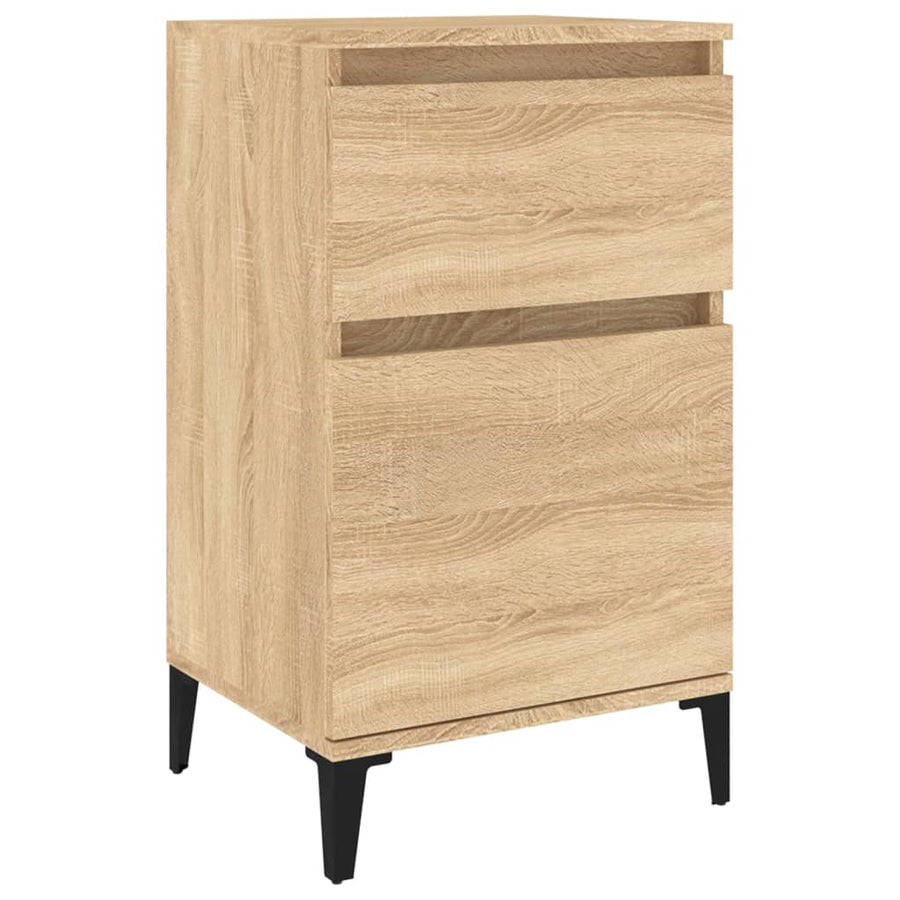 Nachtkastje 40X35X70 Cm Kleurig 1 Sonoma eiken