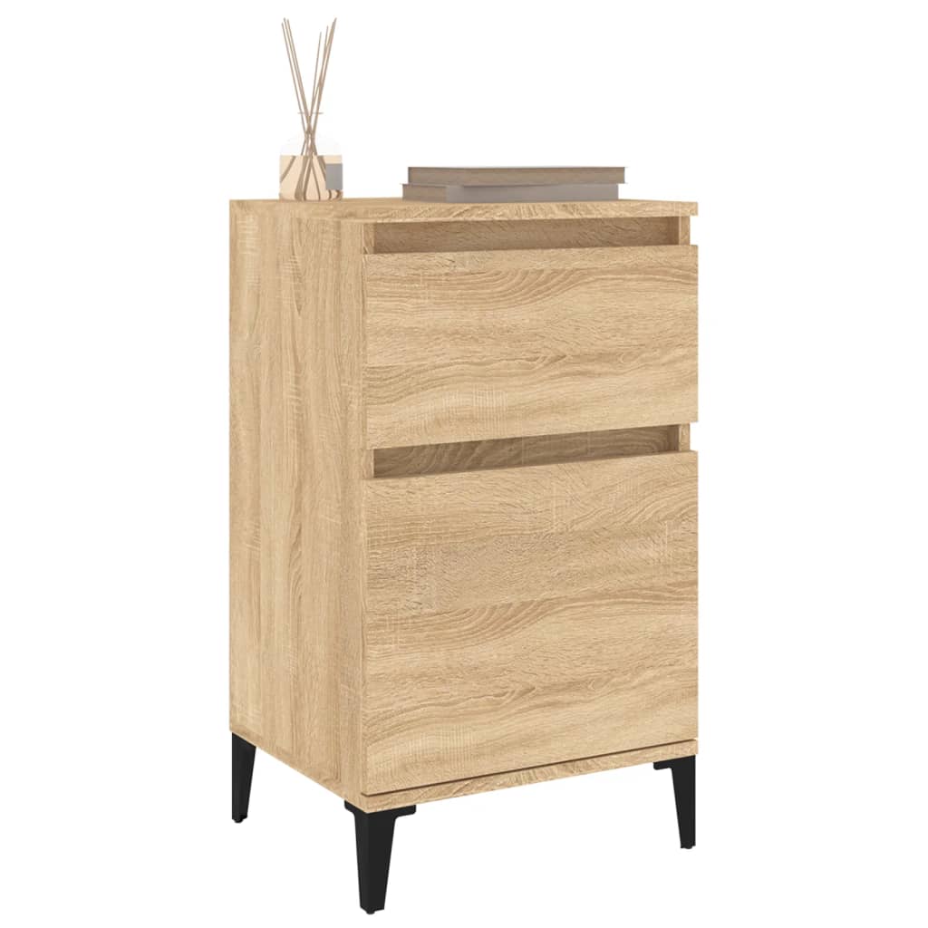 Nachtkastje 40X35X70 Cm Kleurig 1 Sonoma eiken