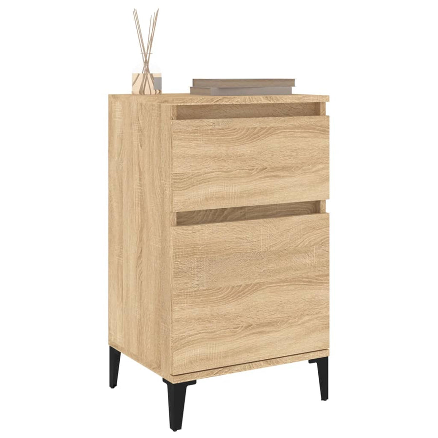Nachtkastje 40X35X70 Cm Kleurig 1 Sonoma eiken