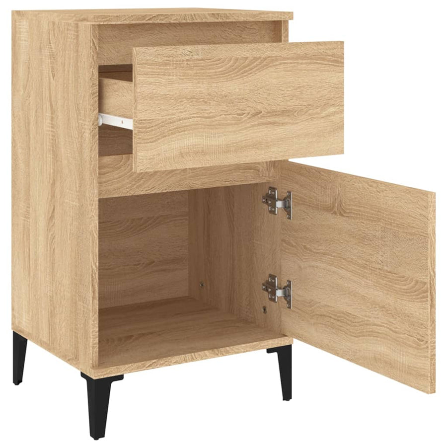Nachtkastje 40X35X70 Cm Kleurig 1 Sonoma eiken