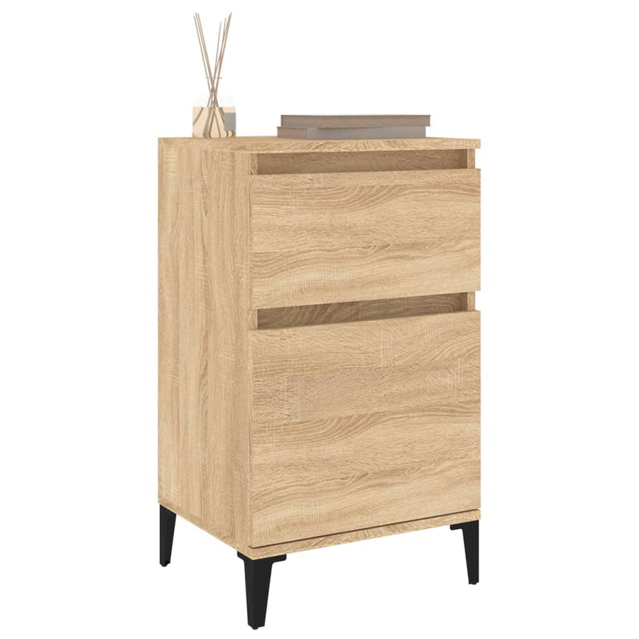 Nachtkastjes 2 St 40X35X70 Cm Bewerkt Hout Sonoma Eikenkleurig