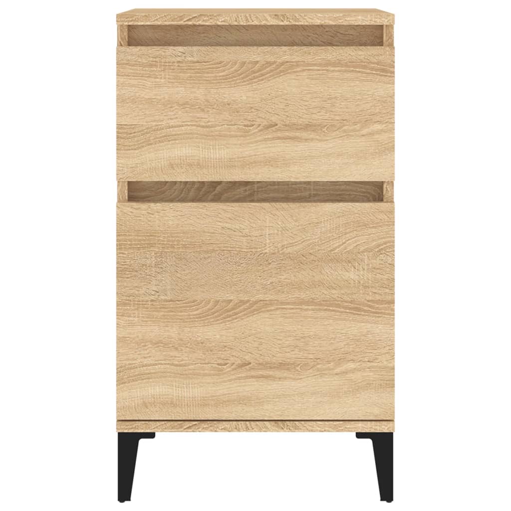 Nachtkastjes 2 St 40X35X70 Cm Bewerkt Hout Sonoma Eikenkleurig