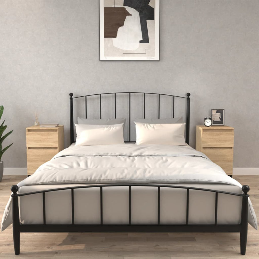 Nachtkastjes 2 St 40X35X70 Cm Bewerkt Hout Sonoma Eikenkleurig