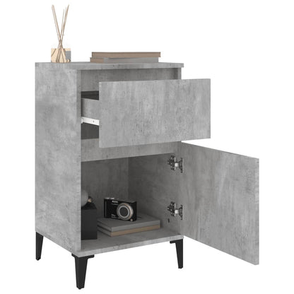 Nachtkastjes 2 St 40X35X70 Cm Betongrijs