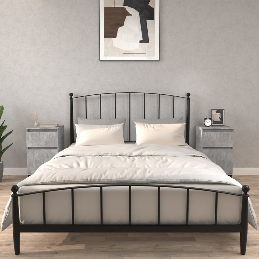 Nachtkastjes 2 St 40X35X70 Cm Betongrijs