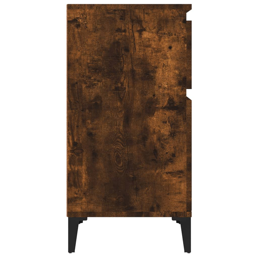Nachtkastjes 2 St 40X35X70 Cm Gerookt Eikenkleurig