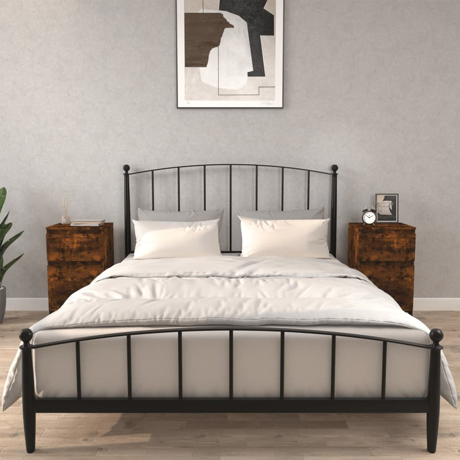 Nachtkastjes 2 St 40X35X70 Cm Gerookt Eikenkleurig