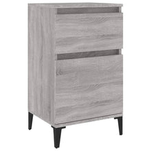 Nachtkastje 40X35X70 Cm Bewerkt Hout Grijs Sonoma Eikenkleurig