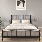 Nachtkastjes 2 st 40x35x70 cm bewerkt hout grijs
