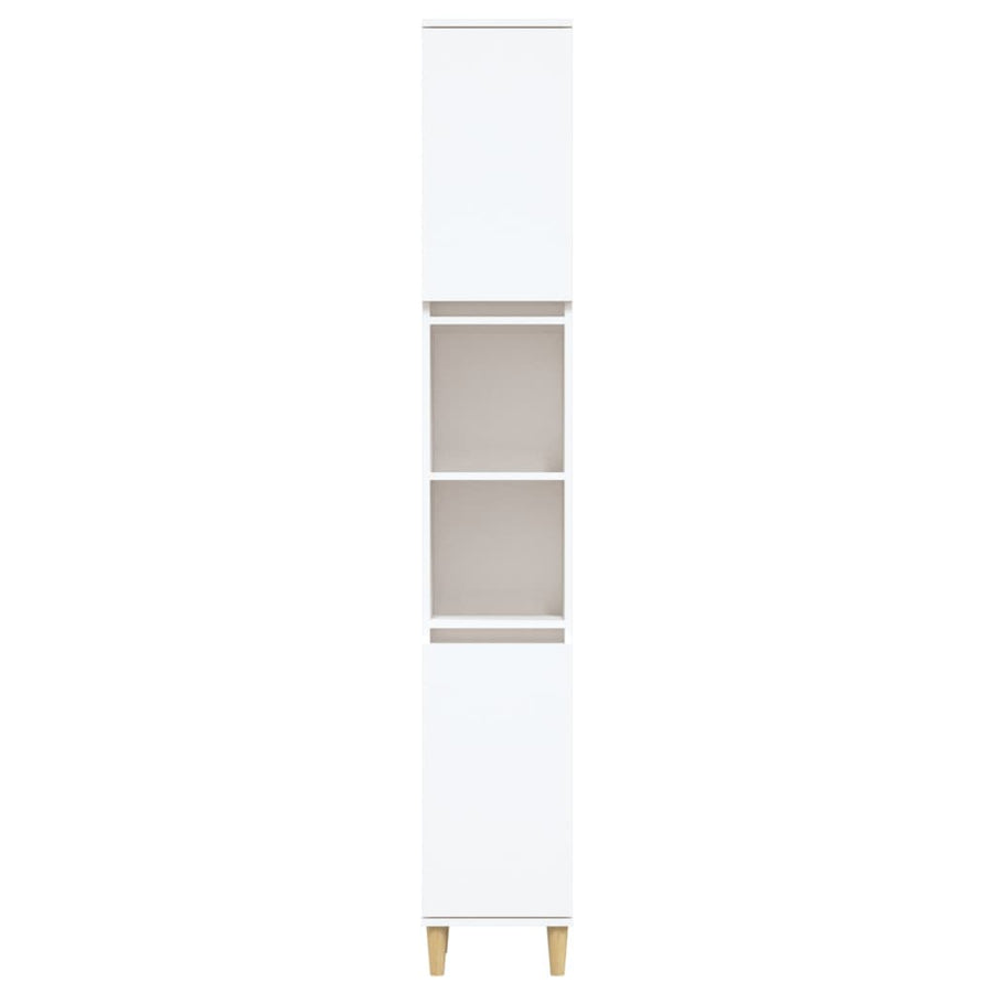 Badkamerkast 30X30X90 Cm Bewerkt Hout Wit